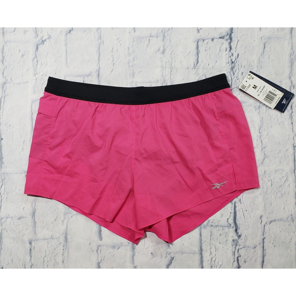 Reebok WOMENS SIZE M Running Essentials 3 in Short Athletic Workout Shorts Pink